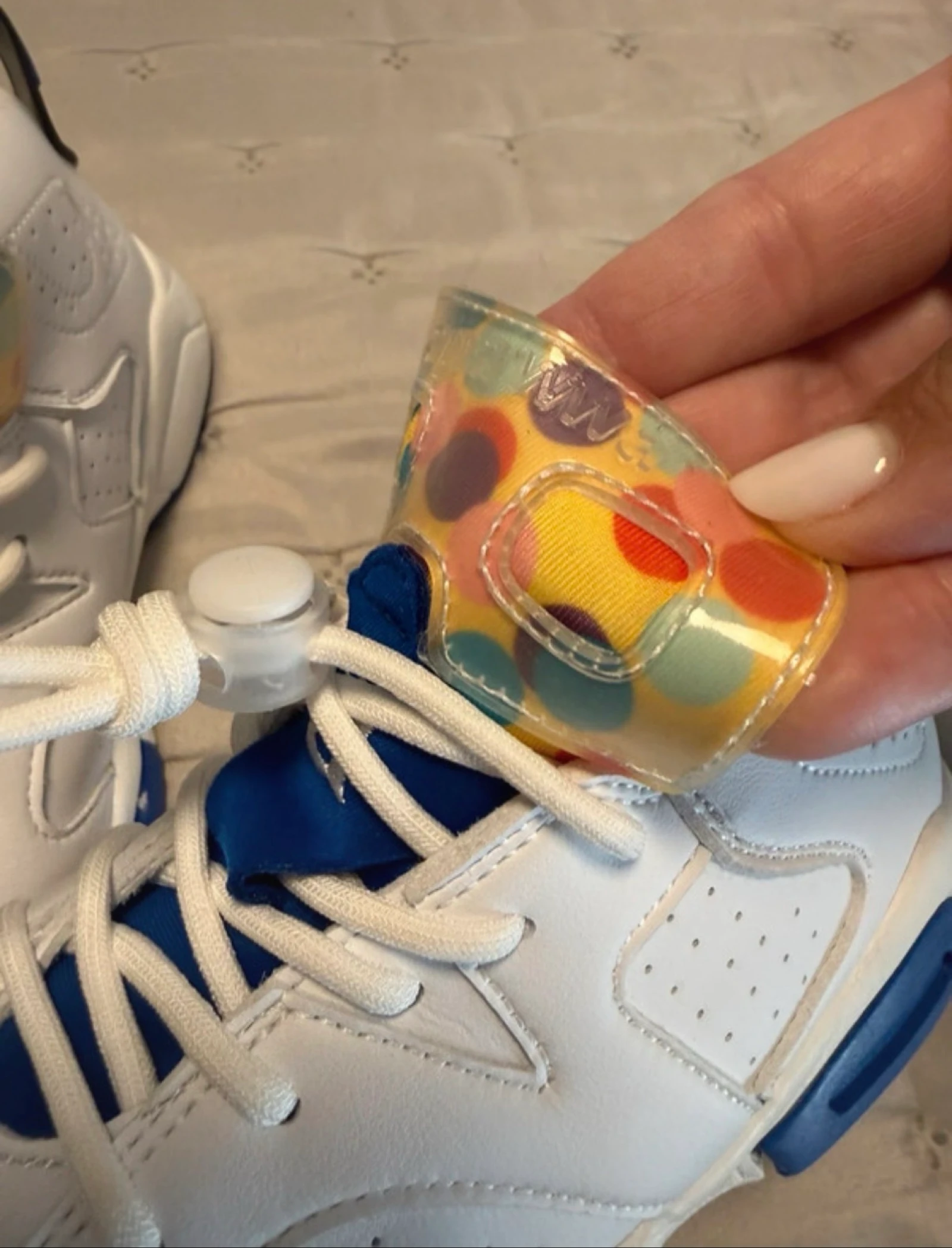 Sneakers / High-top shoes for boys/girls white and blue | Size 32 (21 cm) – photo 6